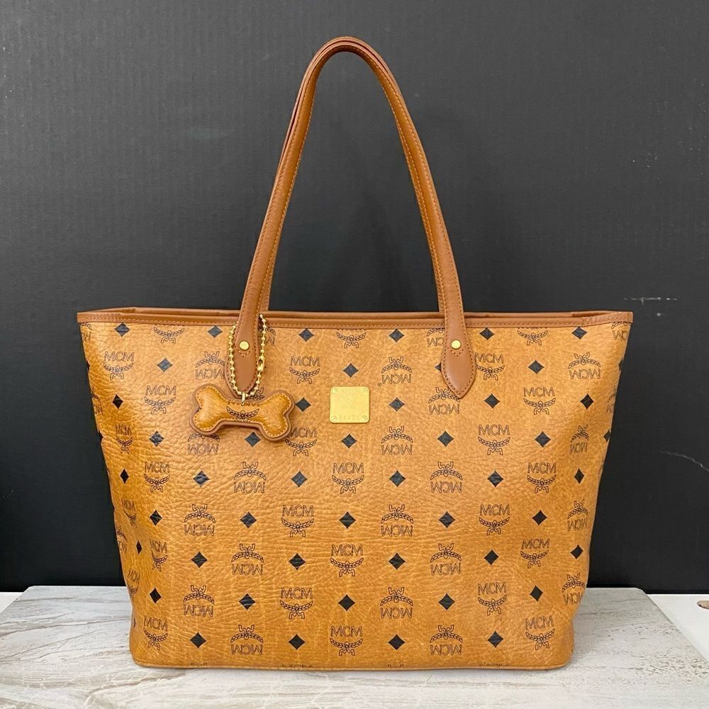 MCM Visetos Coated Canvas GM Tote Bag 💼